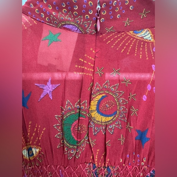 FARM Rio Red Mystic Night Midi Dress In Mystic Night size small - Picture 15 of 16